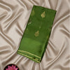 Manipuri Silk Kota Saree in Elegant Green with Zari Leaf Motifs