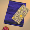 Mangalgiri Silk Cotton Saree with Handblock Printed Kalamkari Blouse