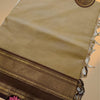 Premium Kanchi Cotton Saree with Running Blouse – Sand Beige & Coffee Brown
