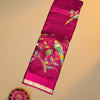 Magenta Premium Silk Kota Saree – Parrot & Floral Design