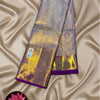 Bridal Pure Kanjeevaram Silk Saree in Gold and Lavender – Silk Mark Certified