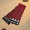 Narayanpet Mercerised Cotton Saree with Running Blouse – Classic Maroon
