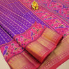 Semi Patola Silk Saree – Purple & Magenta with Traditional Dancing Motifs