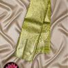 Kanjeevaram Monotone Brocade Silk Saree in Olive Green Gold
