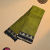 Narayanpet Mercerised Cotton Saree with Running Blouse – Olive Green
