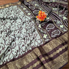 Premium Bhagalpuri Soft Silk Saree – Brown & Mint Green