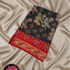Shagun Black Patola Print Saree with Red Zari Border