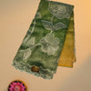 Soft Net Dual Tone Kota Saree – Green & Mustard