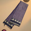Narayanpet Mercerised Cotton Saree with Running Blouse – Lavender Grey