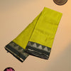 Narayanpet Mercerised Cotton Saree with Running Blouse – Pistachio Green