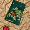 Raw Mango Silk Saree – Emerald Green