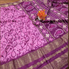 Premium Bhagalpuri Soft Silk Saree – Magenta & Purple