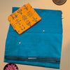 Buy pure handloom South cotton sarees with running blouse. Lightweight, breathable cotton sarees for everyday elegance by AARUVAM.