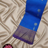Premium Customised Kanchi Soft Silk Saree – Royal Blue with Purple Antique Border