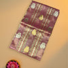 Pure Tissue Organza Saree – Soft Gold with Dual-Tone Motif Weave