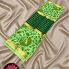 Mysore Silk Saree – Light Green Peacock Design with Contrast Green Zari Border