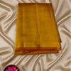 Raw Mango Pure Silk Saree with Golden Zari Border – Mustard Yellow
