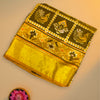 Yellow Semi Patola Silk Saree with Traditional Peacock & Motif Design