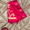 Aastha Art Silk Saree in Pink with Intricate Woven Motifs