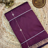 Maheshwari Pure Soft Silk Saree with Vairaoosi Pattern & Zari Border – Wine