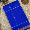 Maheshwari Pure Soft Silk Saree with Vairaoosi Pattern & Zari Border – Royal Blue