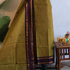 Authentic 120 Count Pure Chettinad Cotton 2-Pc Salwar Material Set with Dupatta – Mustard Olive & Royal Purple