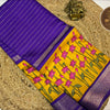 Stunning Traditional Pichwai Crepe Silk Saree with Lotus Print and Contrast Border